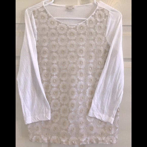 J.Crew with elegant gold pattern top - Picture 3 of 8